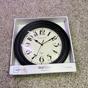 Mainstays 11.5” Diameter Wall Clock